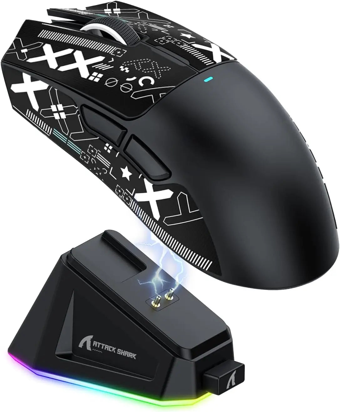 🖱️ RGB Gaming Mouse | Dual-Mode Bluetooth with Rechargeable Battery