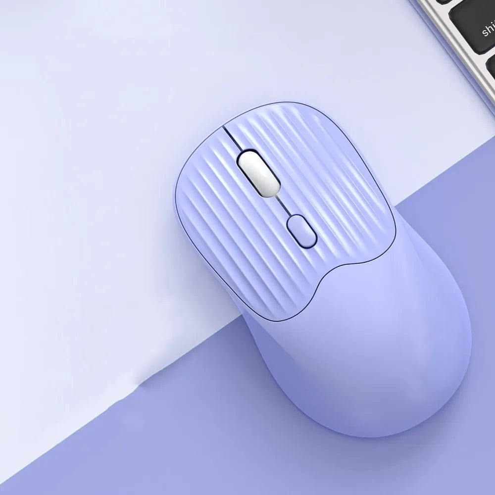 🖱️ Dual-Mode Wireless Mouse | Silent & Rechargeable Type-C