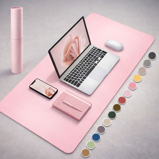 🖱️Large PU Leather Desk Pad – Waterproof Mouse & Keyboard Mat 💼