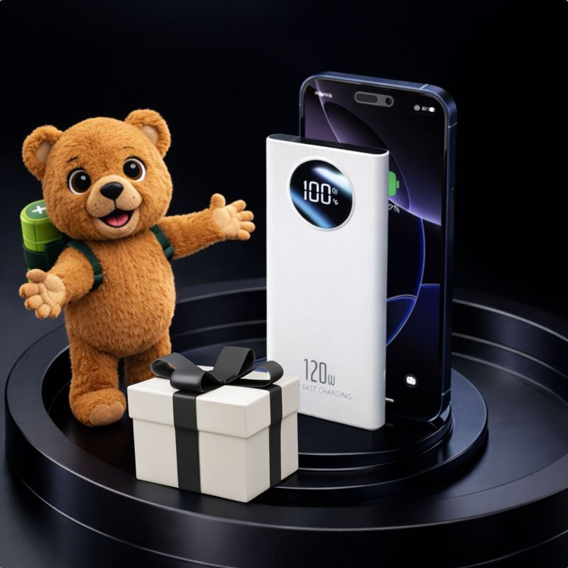 ⚡120W Ultra-Fast Power Bank | Compact & Reliable