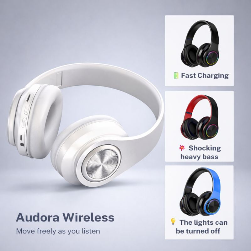 🎧Bluetooth Headset | Deep Bass & Built-in Microphone