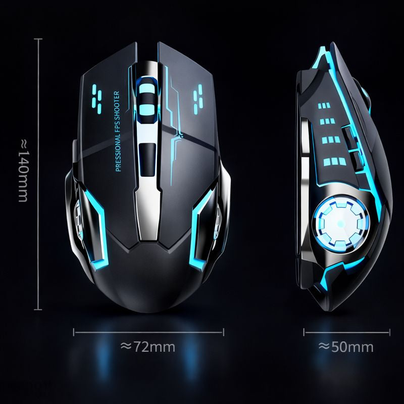 🖱️RGB Wireless Mouse | Sleek Design with Fast Response