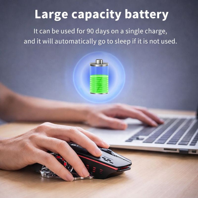 🖱️RGB Wireless Mouse | Sleek Design with Fast Response