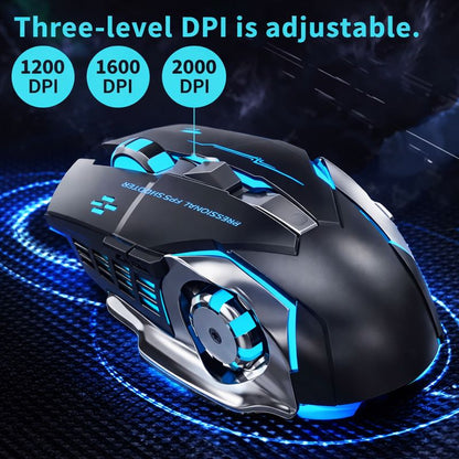 🖱️RGB Wireless Mouse | Sleek Design with Fast Response