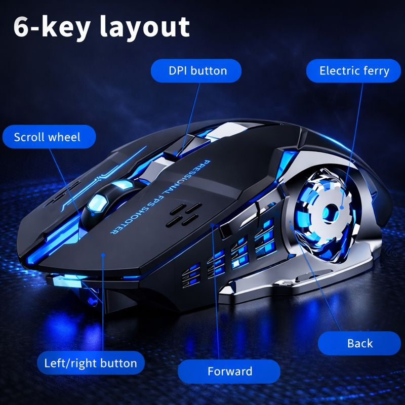 🖱️RGB Wireless Mouse | Sleek Design with Fast Response