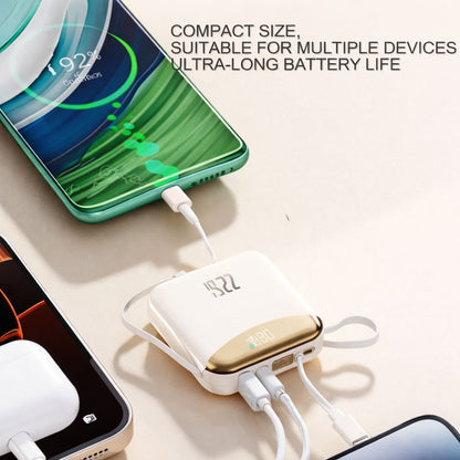 ⚡ 120W Portable Power Bank | Dual Cable & Quick Charge