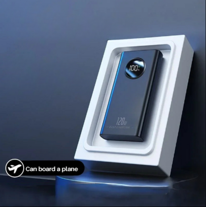⚡120W Ultra-Fast Power Bank | Compact & Reliable