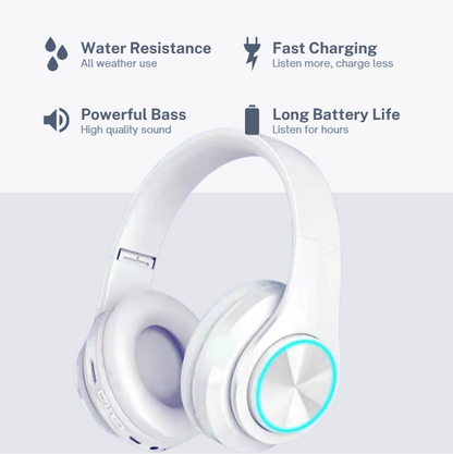 🎧Bluetooth Headset | Deep Bass & Built-in Microphone