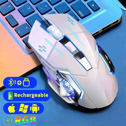 🖱️RGB Wireless Mouse | Sleek Design with Fast Response