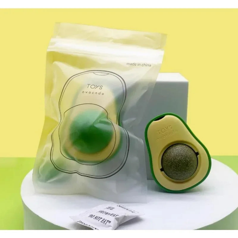 ⭐ Lickacado™ 😻 | Wall Catnip Ball for Healthy Chewing & Teeth Cleaning