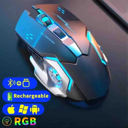 🖱️RGB Wireless Mouse | Sleek Design with Fast Response