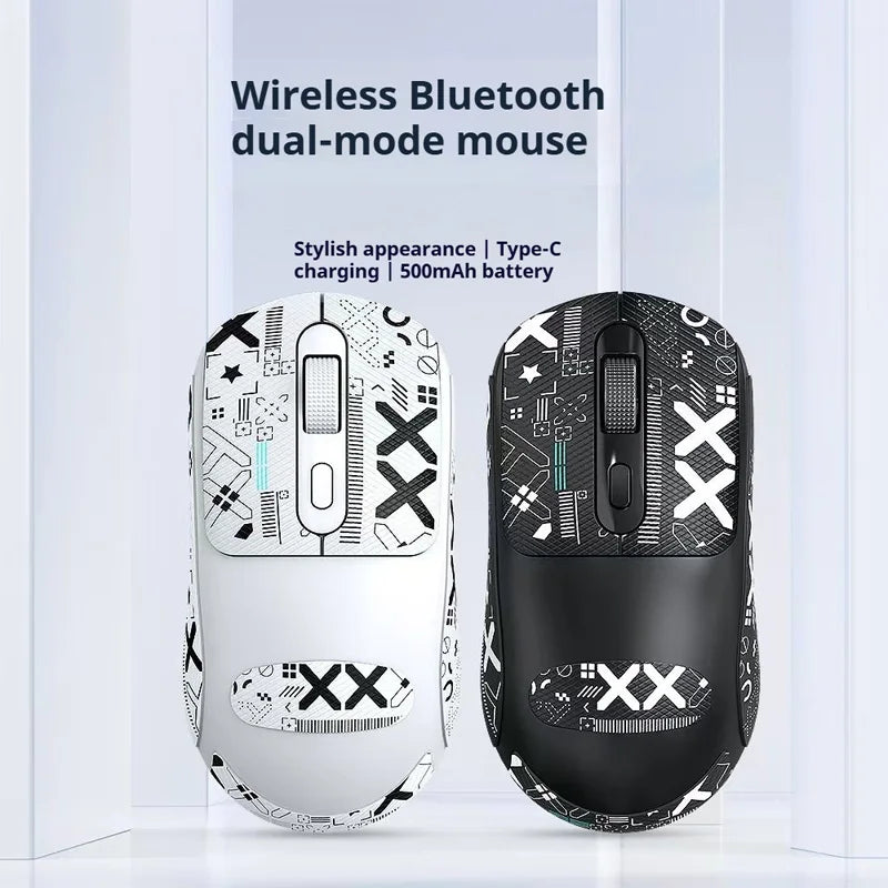 🖱️ Tri-Mode RGB Gaming Mouse | Wired + Bluetooth + Charging Dock