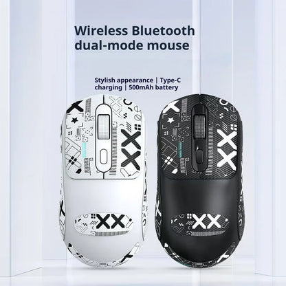 🖱️ Tri-Mode RGB Gaming Mouse | Wired + Bluetooth + Charging Dock