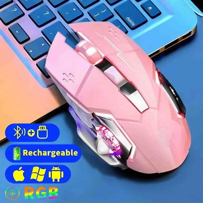 🖱️RGB Wireless Mouse | Sleek Design with Fast Response