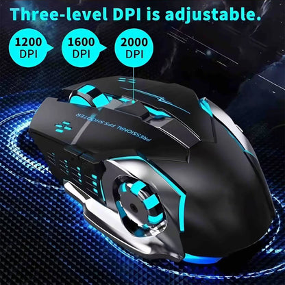 🖱️RGB Wireless Mouse | Sleek Design with Fast Response
