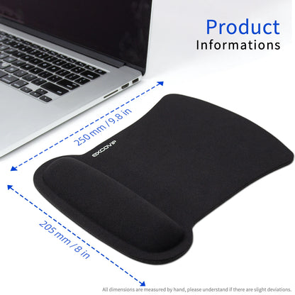 🖱️EXCO™ Ergonomic Memory Foam Mouse Pad – Wrist Support
