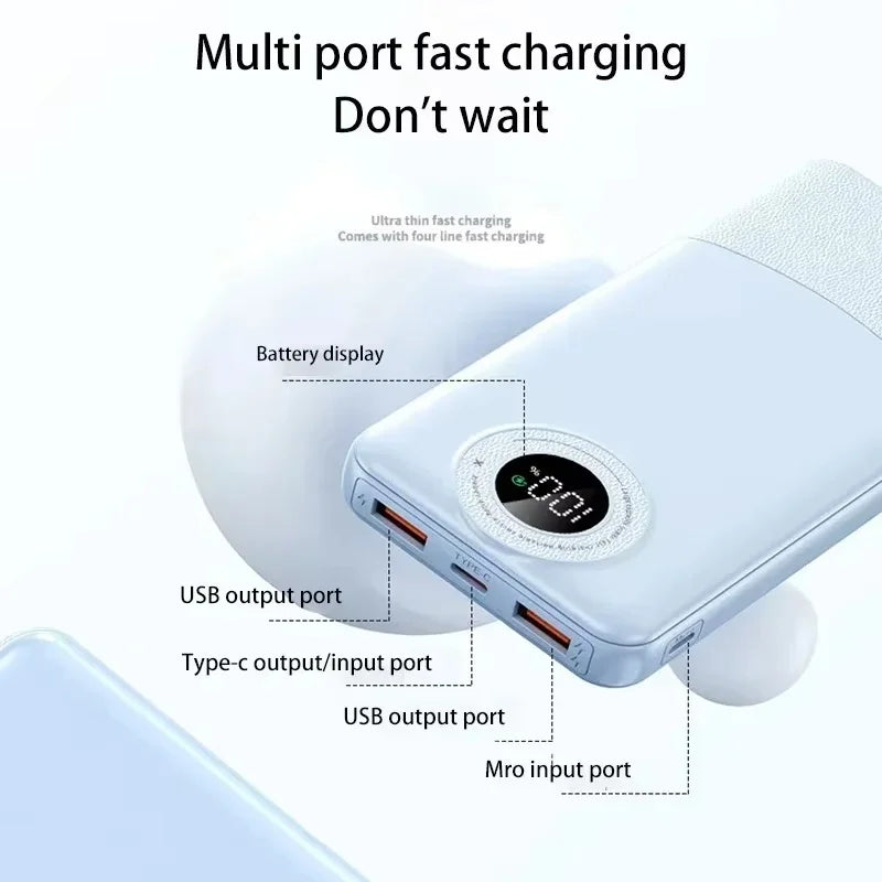 ⚡120W High-Capacity Power Bank | Giant Performance in Your Pocket