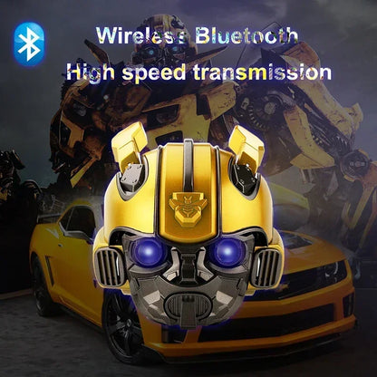 🎧 Transformers Bumblebee™ Bluetooth Speaker – Dual Bass & LED Light | Radio Mode