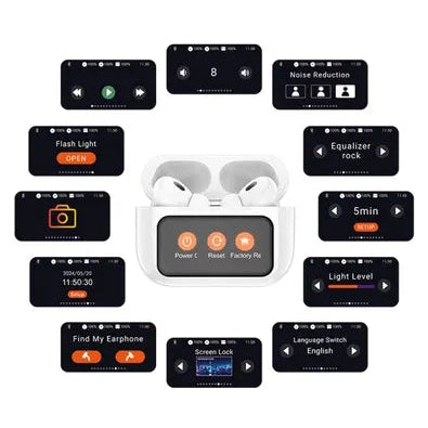 🎧Touchscreen Wireless Earphones | Smart Control & Deep Bass