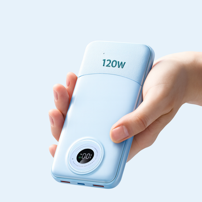 ⚡120W High-Capacity Power Bank | Giant Performance in Your Pocket